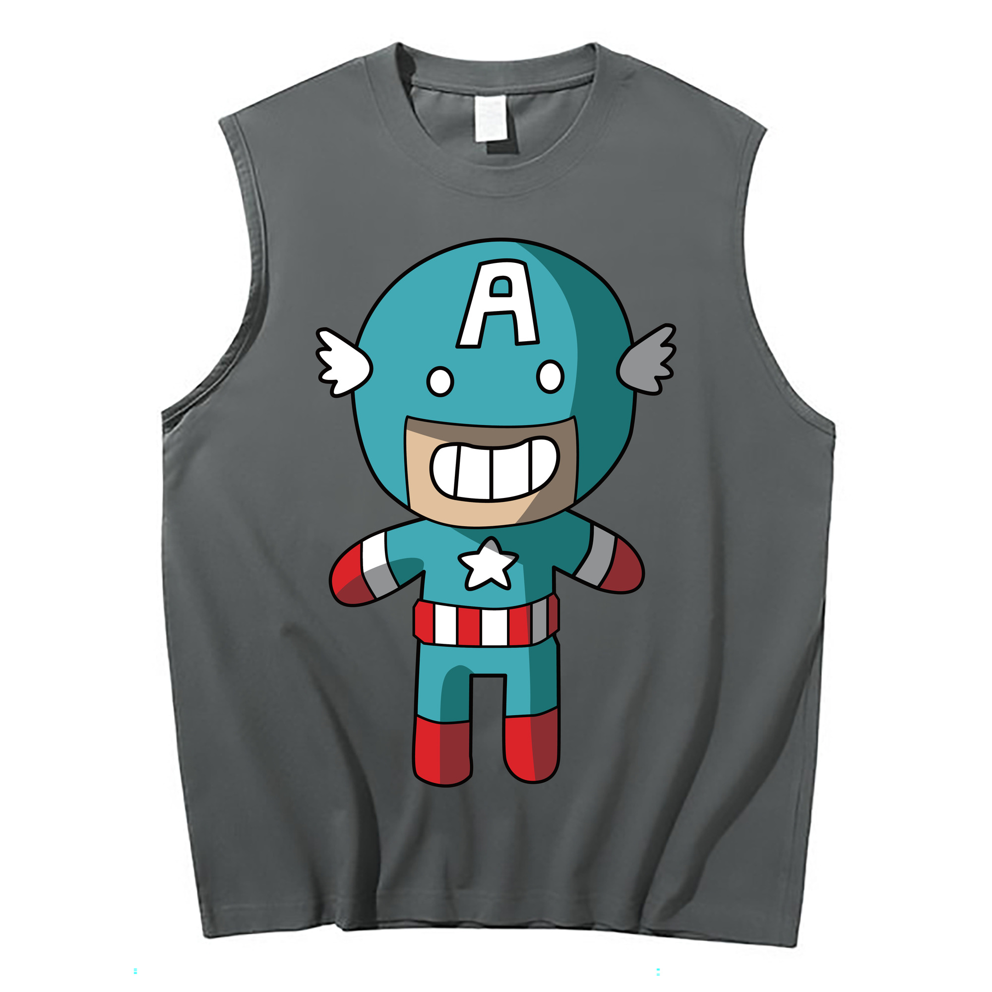 （画像用） アベンジャーズ The Avengers コットン100％タンクトップ（フロントプリント）